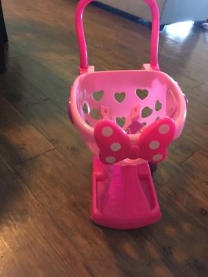 minnie happy helpers bowtique shopping cart pink