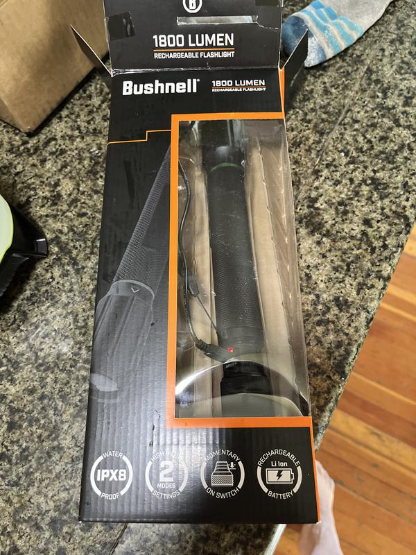 bushnell 1800 lumen rechargeable flashlight Customer reviews for Bushnell 1800 Lumen Rechargeable Focusing Flashlight -  IPX8 Waterproof, Black & Green