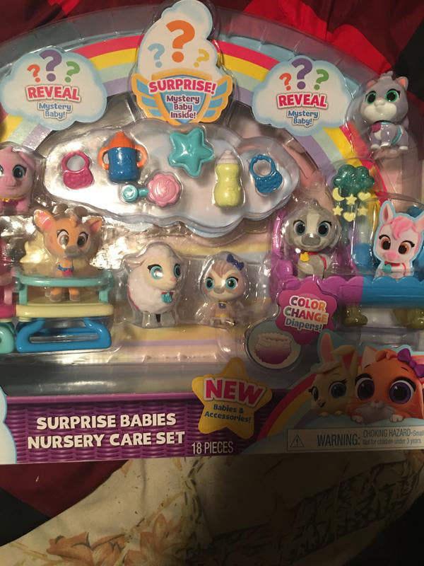 Disney Junior T.O.T.S. Surprise Babies Nursery Care Set, 18 pieces,  Officially Licensed Kids Toys for Ages 3 Up, Gifts and Presents