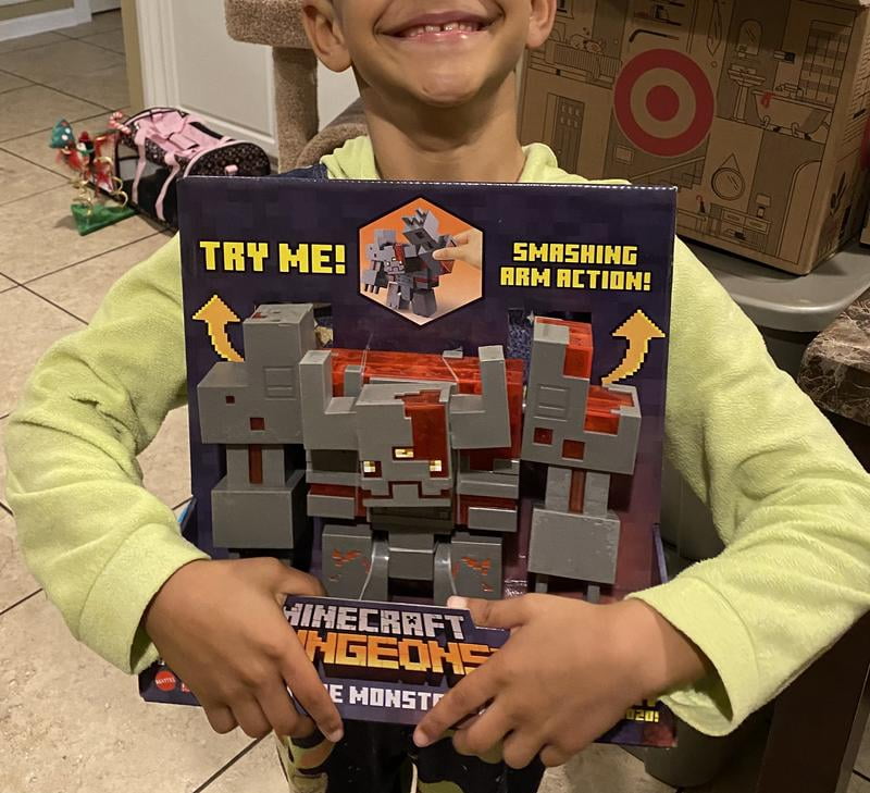 Minecraft Dungeons Redstone Monstrosity Large Battle Figure 10 inch by 7.3 inch Action and Adventure Toy Based on Video Game Gift for Kids Age 6 and Older Walmart