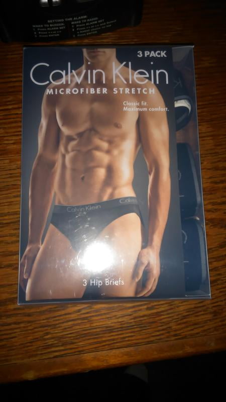 calvin klein men's underwear microfiber stretch 3 pack hip brief