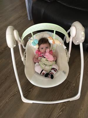 Ingenuity Soothe N Delight Portable Swing Cozy Kingdom
