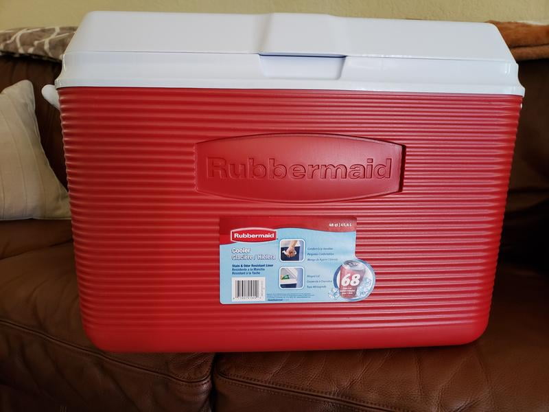 Rubbermaid Victory 2 Gal. Red Cooler FG153004MODRD - The Home Depot