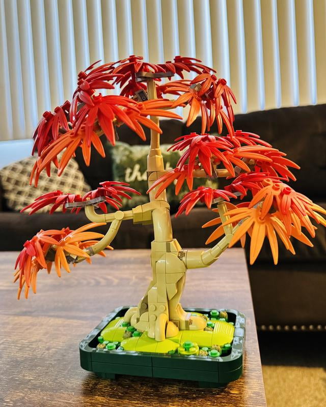 LEGO Botanicals Japanese Red Maple Bonsai Tree Building Set, 474