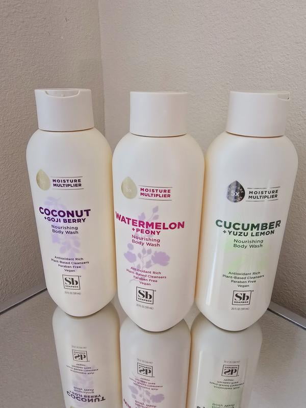 Soapbox Moisture Multiplying Body Wash for Women & Men, All Skin