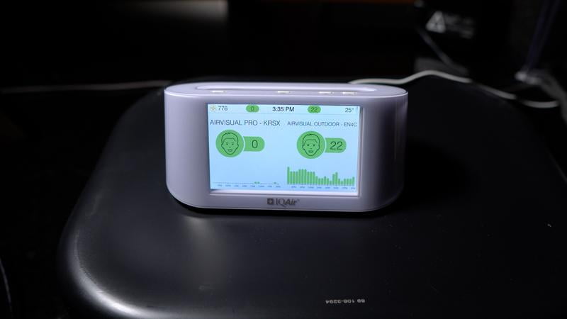 IQAir Home Air Quality Monitor, Professional Grade, Indoor, White