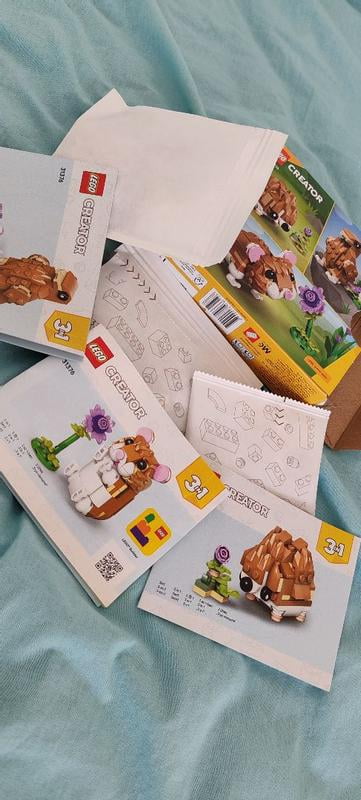 LEGO Creator 3 in 1 Cute Hamster with a Flower - Building Toy for