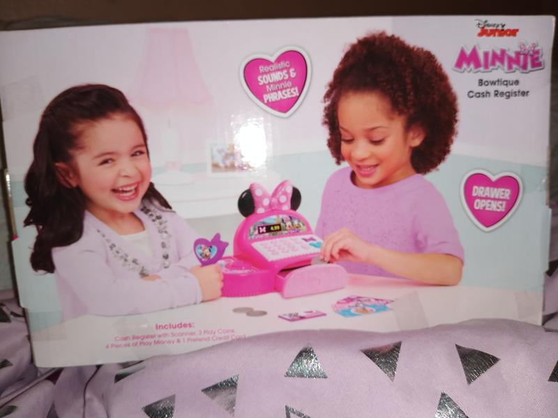 Disney Junior Minnie Mouse Bowtique Cash Register with Sounds, Dress Up and  Pretend Play, Kids Toys for Ages 3 Up by Just Play