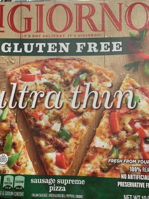 Digiorno Gluten Free Sausage Supreme Ultra Thin Frozen Pizza Walmart Com Walmart Com