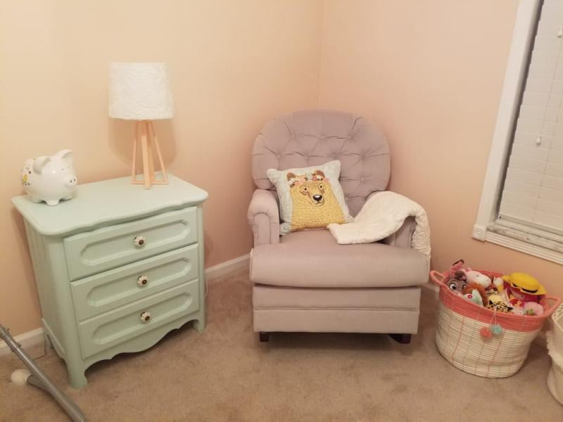 baby relax brielle button tufted rocker