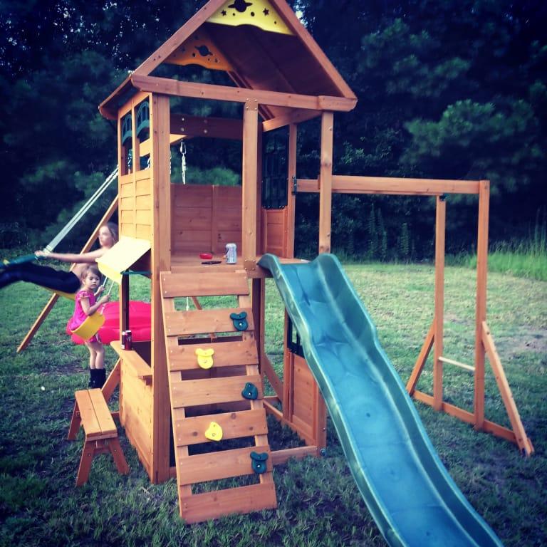 kidkraft halliwell swing set