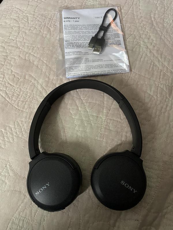 Sony Wh Ch510 Headphones With Mic On Ear Bluetooth Wireless Nfc Blue Walmart Com Walmart Com