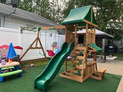 dakota ridge wooden swing set