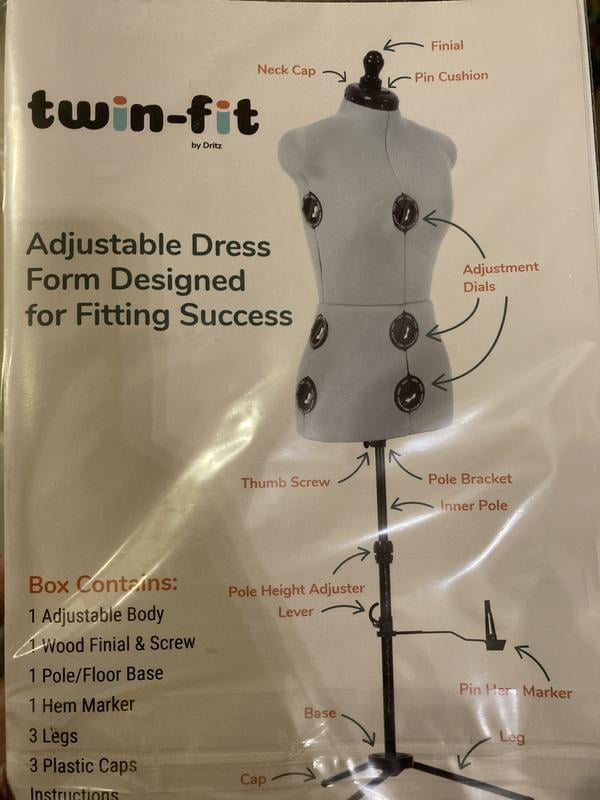dritz twin fit dress form petite Dritz Twin-Fit Adjustable Dress Form – Prym Americas