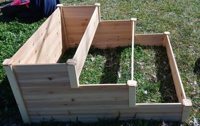 Better Homes & Gardens 3 Tier Cedar Raised Garden Bed, Natural