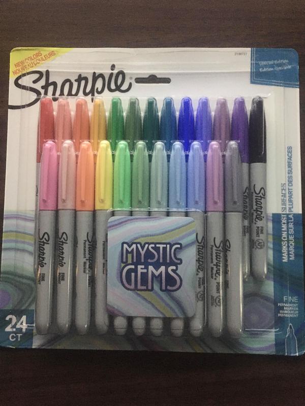 Sharpie Permanent Markers, Fine Point, Featuring Mystic Gem Color ...