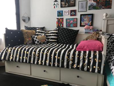 Latitude Gold Glitter Stripe And Polka Dot Bed In A Bag Bedding Set Walmart Com Walmart Com