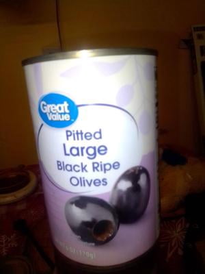Customer reviews for Great Value Large Pitted Black Olives, 6 oz