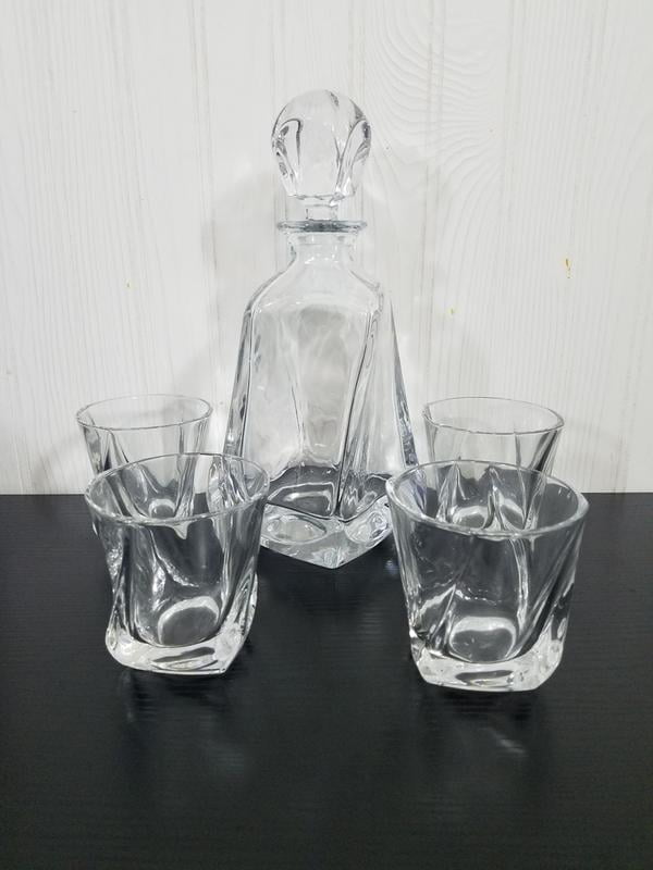 JoyJolt Aurora Crystal Whiskey Glass – Twisted Whiskey Glasses - Set of 2  Old Fashioned Liquor Glass…See more JoyJolt Aurora Crystal Whiskey Glass –