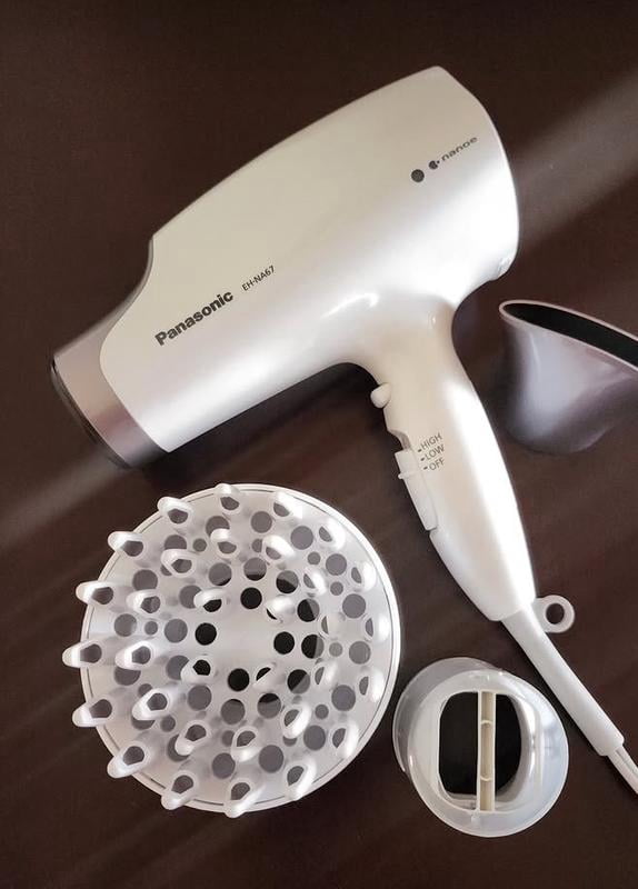 Panasonic EH-NA67-W Nanoe Hair Dryer with Oscillating QuickDry