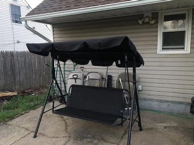 Customer reviews for YODOLLA 3-Seat Outdoor Steel Porch Swing with
