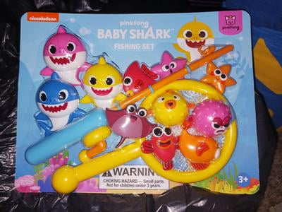 baby shark fishing pole Baby Shark Fishing Set, Educational Pool Toy - Fishing Rod, Net & Baby Shark  Characters (Ages 3+)