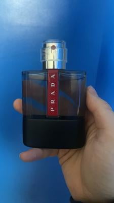 Prada Luna Rossa Carbon for Men, Ambrosial Perfume Cologne, 3.4 Oz