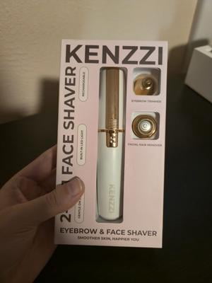 KENZZI 2-in-1 Rechargeable Women's Face Electric Shaver and Facial