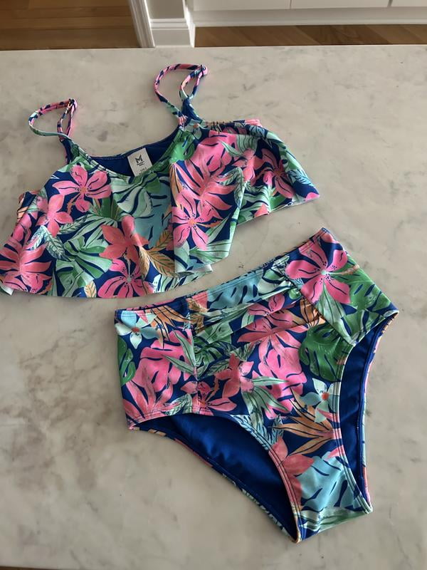 Member's Mark Girls 2-Piece Flounce Swim Set - Samsclub.com