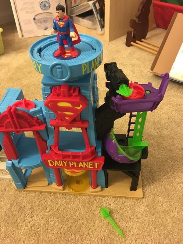 imaginext super hero flight city
