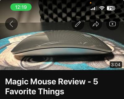 Magic Mouse - Black Multi-Touch Surface - Walmart.com