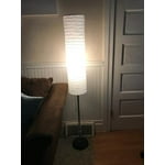 Mainstays 58" Rice Paper Shade Floor Lamp, Black Finish Large - Walmart