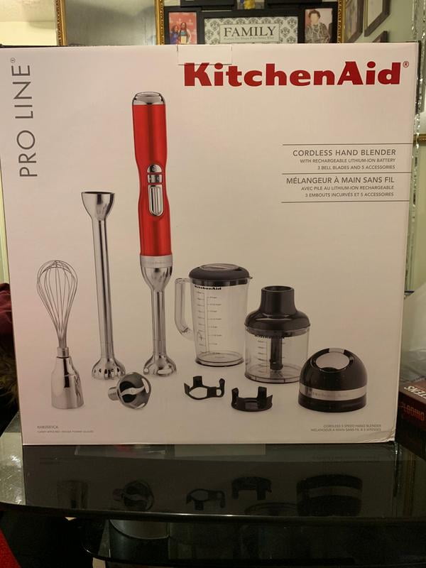 Kitchenaid Pro Line Series 5-speed Cordless Hand Blender, Sugar Pearl  Silver, Blenders & Juicers, Furniture & Appliances