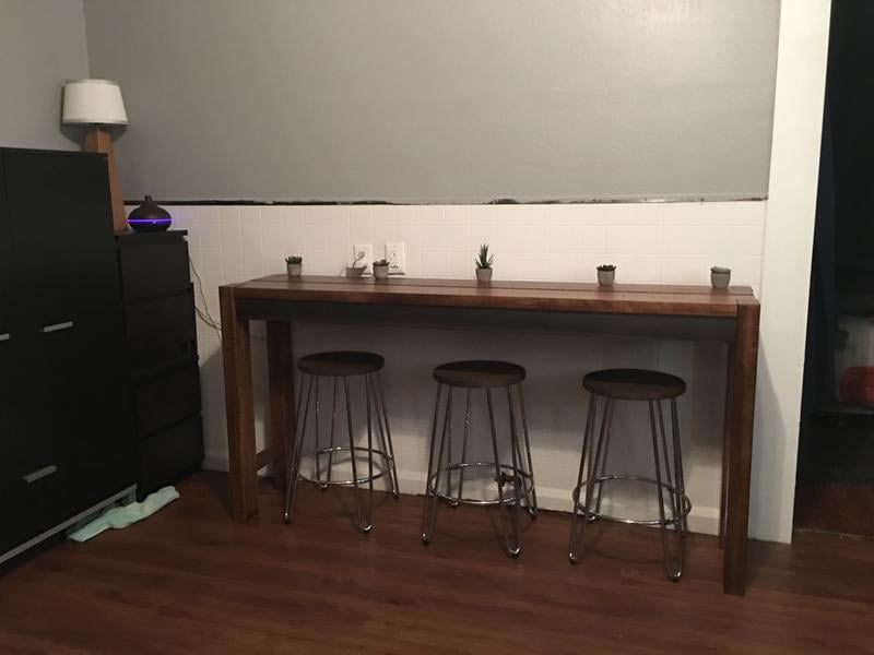 Long Counter Height Table
