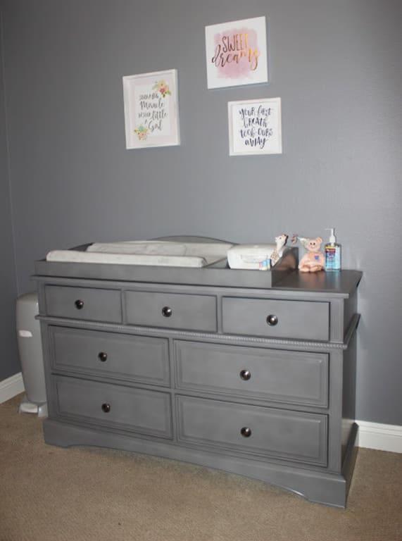 storm grey dresser