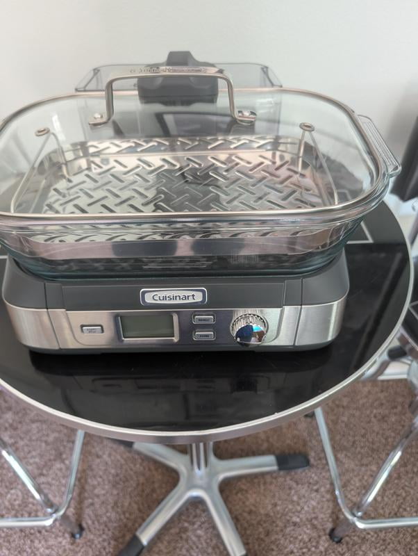 Cuisinart Cook Fresh Large Stainless Steel Glass Steamer for
