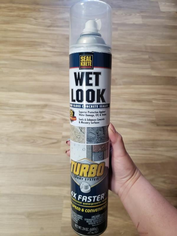 High Gloss Clear, Seal-Krete Wet Look Concrete Sealer with Turbo