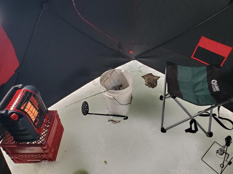 Eskimo QuickFish 3i Insulated Ice Fishing Shack, Portable, Red