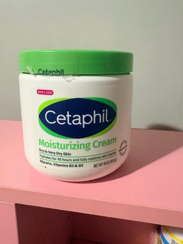 Cetaphil Moisturizing Cream, Prebiotic Aloe, Niacinamide, Very Dry