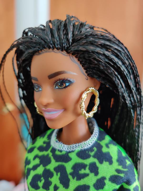 Barbie Fashionistas Doll #144 with Long Neon Look - Walmart.com