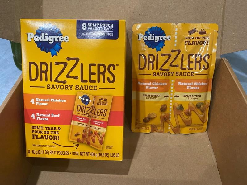 Dog Food Topper Pedigree Drizzlers Wet Dog Food Savory Sauce - 64 ...