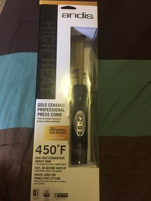 andis gold ceramic press comb