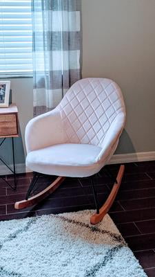 little seeds monarch hill dahlia upholstered nursery rocker