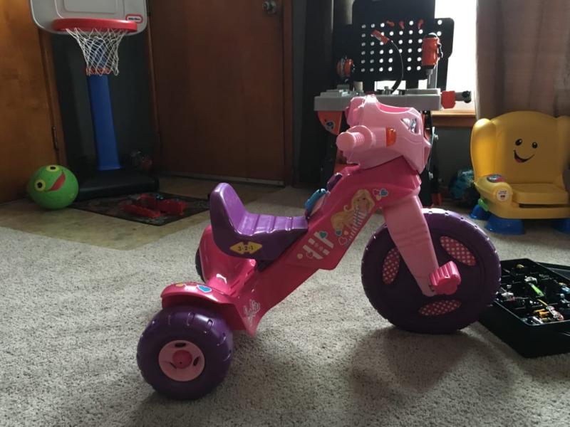 fisher price barbie lights and sounds trike
