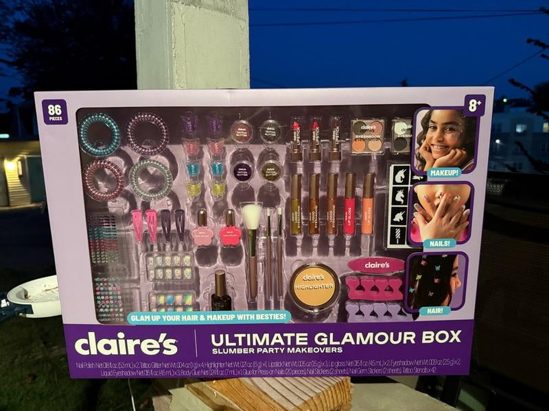 Claire's® Ultimate Glamour Box Slumber Party Makeover Set, Kids