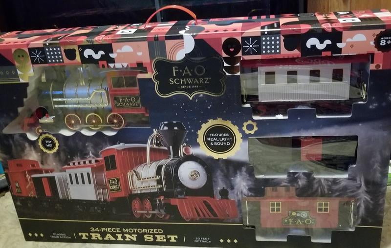 fao schwarz 34 piece train set