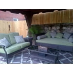 Outdoor bed with canopy