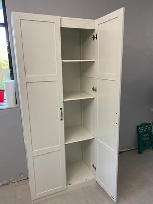 Sauder Select Storage Cabinet White Finish Walmart Com Walmart Com