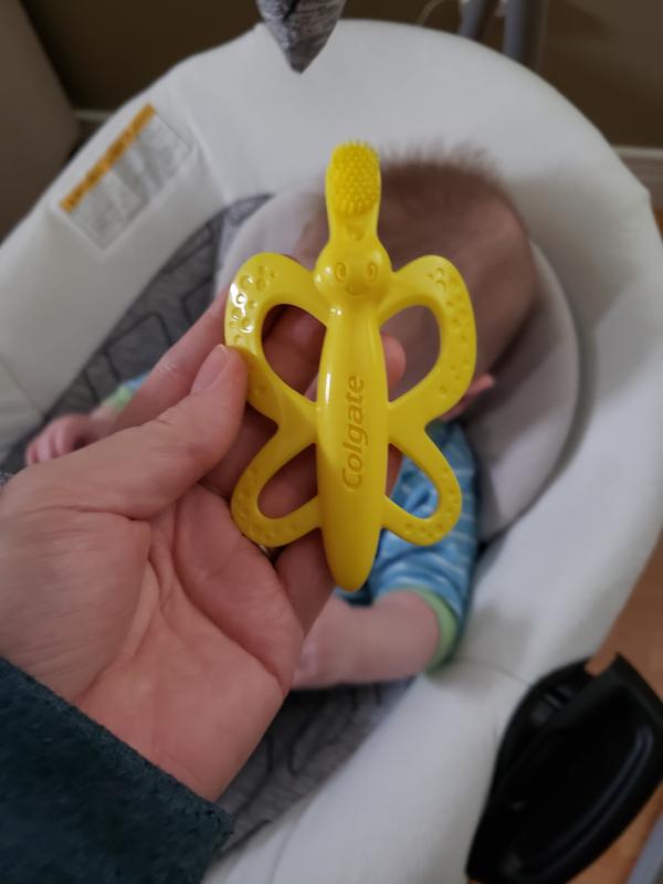 colgate baby toothbrush and teether