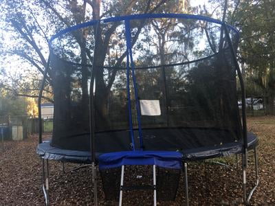 New Jumpking Advanced 14 Foot Trampoline With Enclosure Dark Green Oversized Pad Sumo Ci
